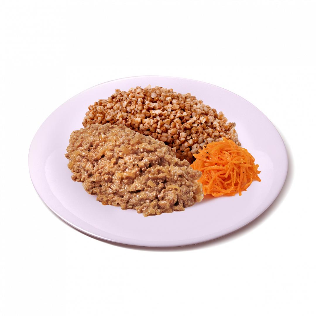Гречка с  мясным фаршем